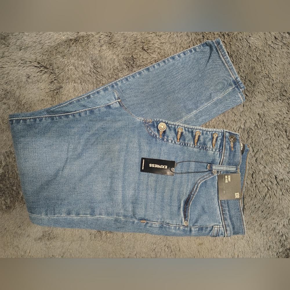 Express High Rise Denim Jeans - Picture 6 of 9